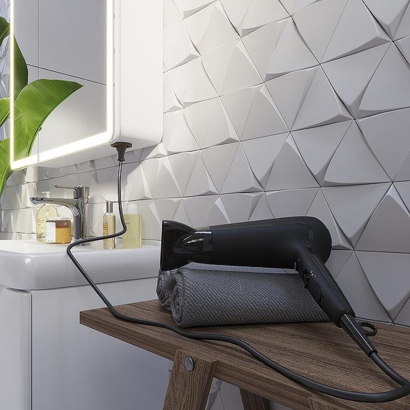 Зеркальный шкаф Dreja Point 70 99.9033 с подсветкой Белый с инфракрасным выключателем, купить, цена, заказать, магазин, доставка, скидка, промокод, купить, цена, заказать, магазин, доставка, скидка, промокод