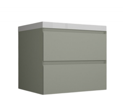 Тумба под раковину Style Line Манхэттен 70 ЛС-00002364 подвесная цвет Олива