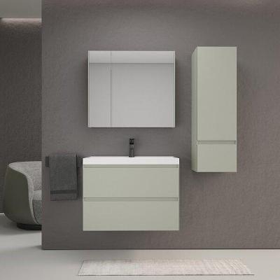 Тумба под раковину Style Line Манхэттен 70 ЛС-00002364 подвесная цвет Олива