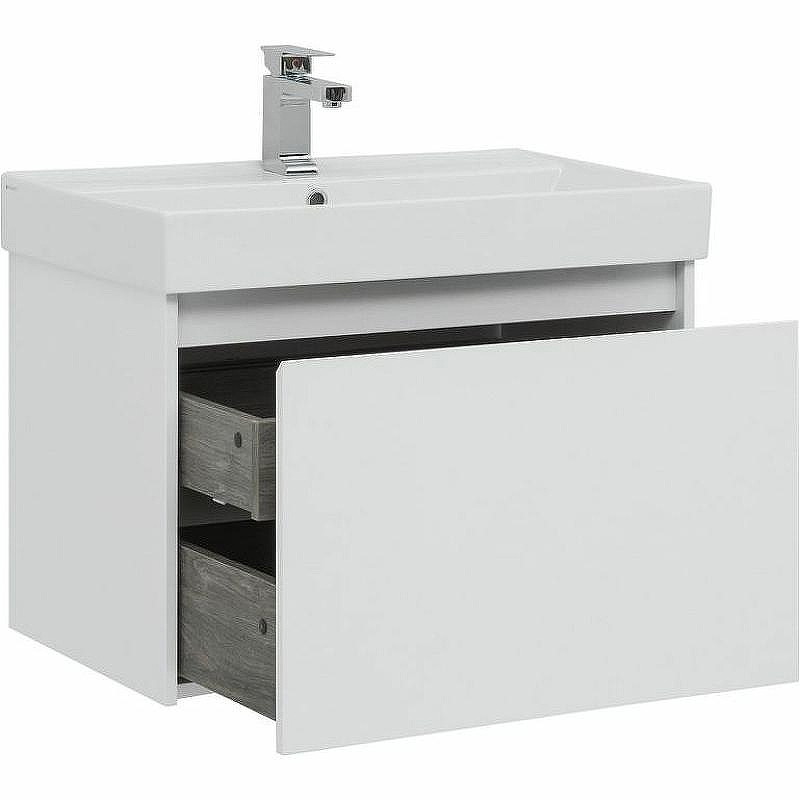 Тумба с раковиной Aquanet Nova Lite 75 245243 подвесная Белая глянцевая, купить, цена, заказать, магазин, доставка, скидка, промокод, купить, цена, заказать, магазин, доставка, скидка, промокод