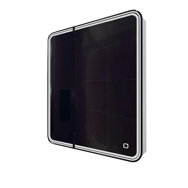 Зеркальный шкаф Mixline Адриана 70 R 547055 с подсветкой цвет Белый, купить, цена, заказать, магазин, доставка, скидка, промокод, купить, цена, заказать, магазин, доставка, скидка, промокод