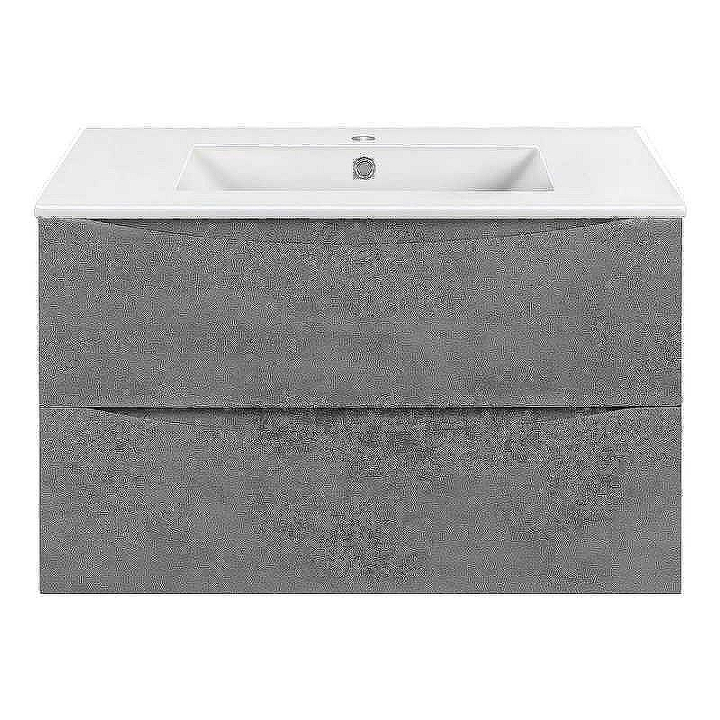 Тумба под раковину Vincea Mia 80 VMC-2MC800BT подвесная Beton, купить, цена, заказать, магазин, доставка, скидка, промокод, купить, цена, заказать, магазин, доставка, скидка, промокод