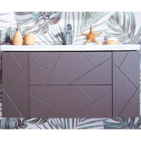 Тумба под раковину Бриклаер Кристалл 100 4627125414565 подвесная Софт Графит Ясень Анкор темный, купить, цена, заказать, магазин, доставка, скидка, промокод, купить, цена, заказать, магазин, доставка, скидка, промокод