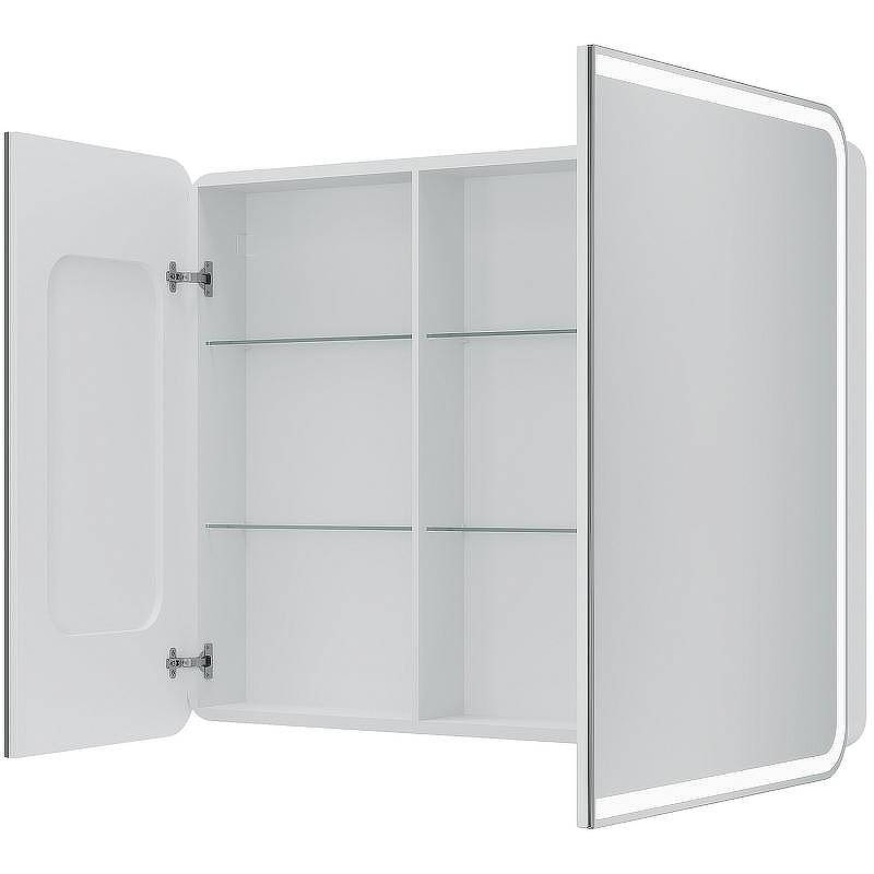 Зеркальный шкаф Creto Eles 100 20-1000800WH с подсветкой Белый, купить, цена, заказать, магазин, доставка, скидка, промокод, купить, цена, заказать, магазин, доставка, скидка, промокод