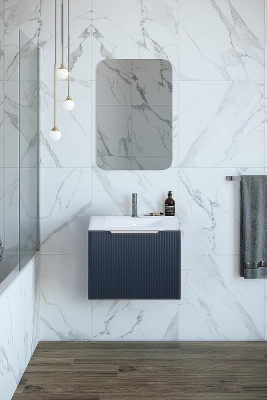 Тумба под раковину Creto Luna 60 17-Bl60 подвесная Blue