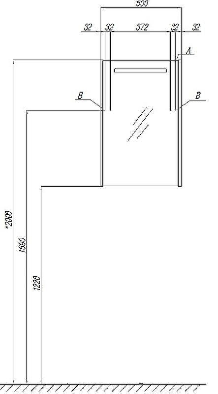 Зеркальный шкаф Aquaton Сильва 50 L 1A215502SIW6L с подсветкой Дуб фьорд, купить, цена, заказать, магазин, доставка, скидка, промокод, купить, цена, заказать, магазин, доставка, скидка, промокод