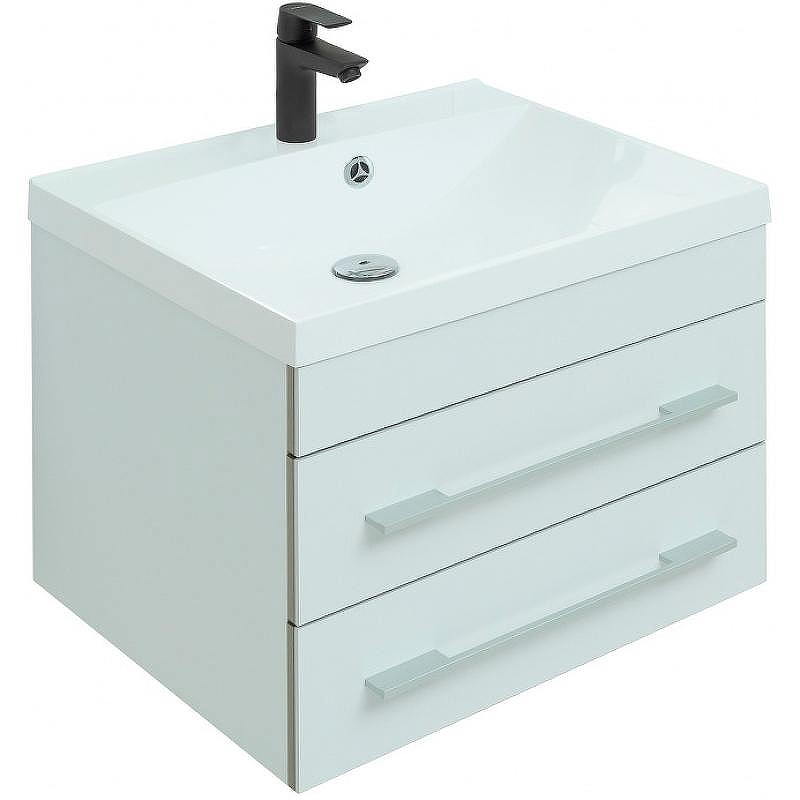 Тумба с раковиной Aquanet Верона 58 287643 подвесная Белая матовая, купить, цена, заказать, магазин, доставка, скидка, промокод, купить, цена, заказать, магазин, доставка, скидка, промокод