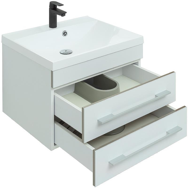 Тумба с раковиной Aquanet Верона 58 287643 подвесная Белая матовая, купить, цена, заказать, магазин, доставка, скидка, промокод, купить, цена, заказать, магазин, доставка, скидка, промокод