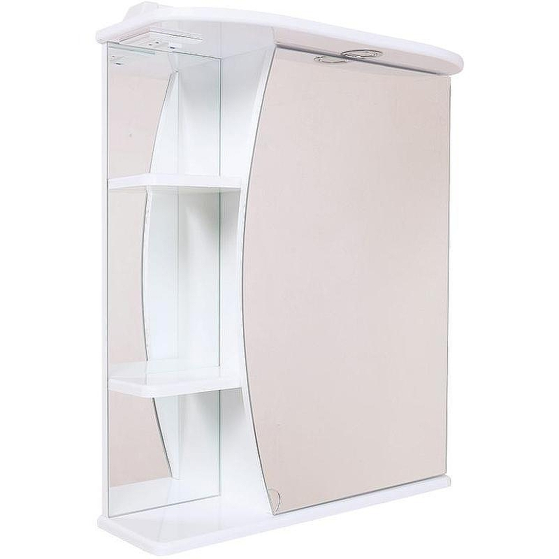 Зеркальный шкаф Onika Луна 60.01 R 206014 с подсветкой Белый, купить, цена, заказать, магазин, доставка, скидка, промокод, купить, цена, заказать, магазин, доставка, скидка, промокод