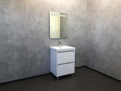 Тумба с раковиной Comforty Дублин 60 00004137134 Белый глянец