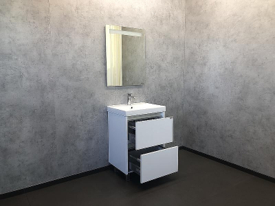 Тумба с раковиной Comforty Дублин 60 00004137134 Белый глянец