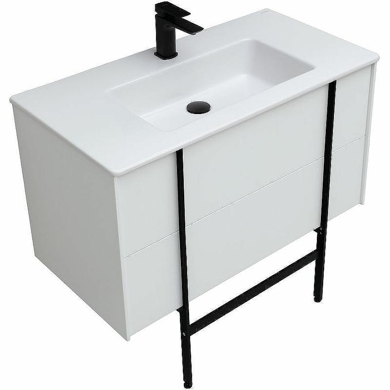 Тумба под раковину Allen Brau Reality 90 1.32006.WM подвесная Белая матовая, купить, цена, заказать, магазин, доставка, скидка, промокод, купить, цена, заказать, магазин, доставка, скидка, промокод