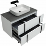 Тумба под раковину Allen Brau Reality 90 1.32006.WM подвесная Белая матовая, купить, цена, заказать, магазин, доставка, скидка, промокод, купить, цена, заказать, магазин, доставка, скидка, промокод