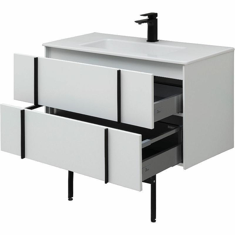 Тумба под раковину Allen Brau Reality 90 1.32006.WM подвесная Белая матовая, купить, цена, заказать, магазин, доставка, скидка, промокод, купить, цена, заказать, магазин, доставка, скидка, промокод