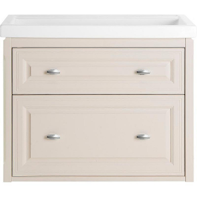 Тумба под раковину ASB-Woodline Кастелло 80 12061 подвесная Бежевая