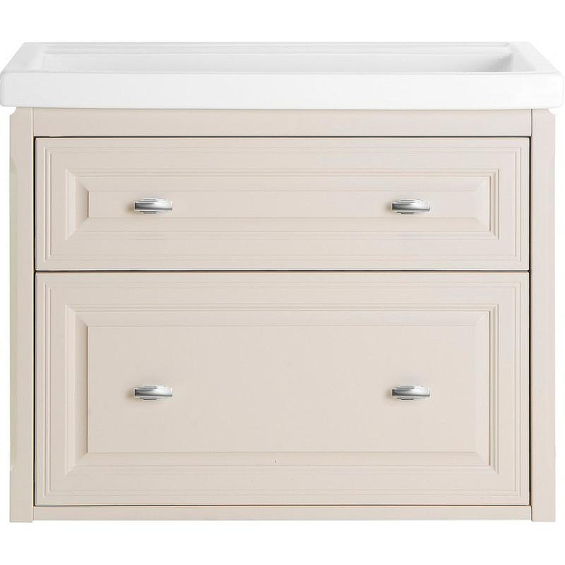 Тумба под раковину ASB-Woodline Кастелло 80 12061 подвесная Бежевая, купить, цена, заказать, магазин, доставка, скидка, промокод, купить, цена, заказать, магазин, доставка, скидка, промокод