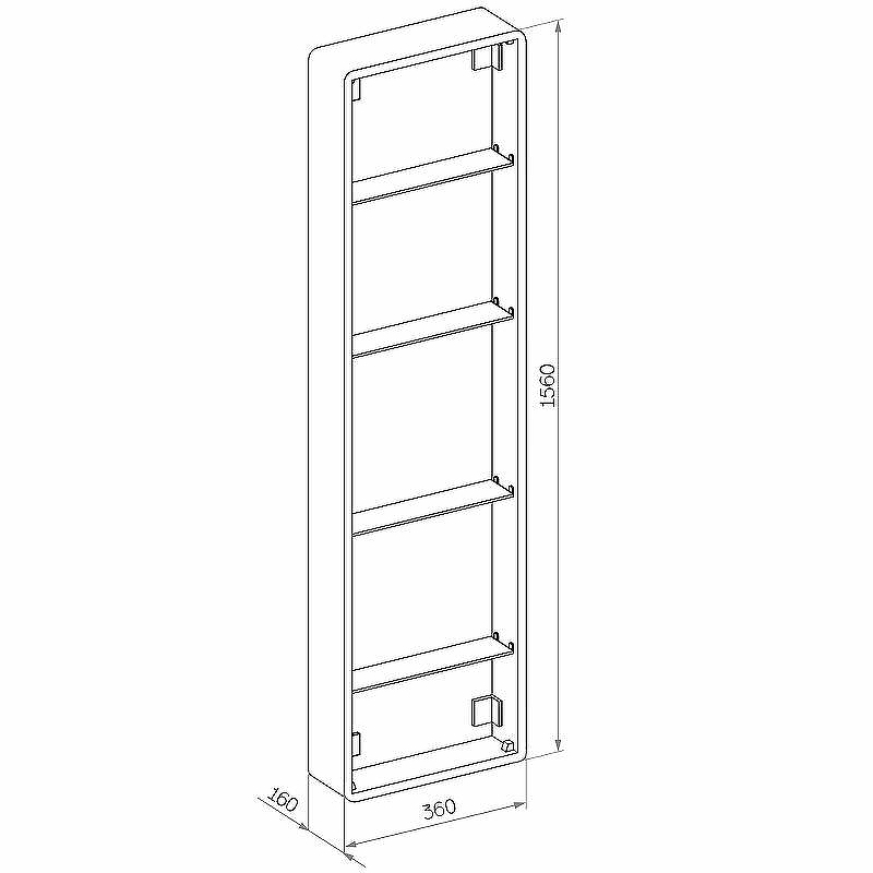 Зеркальный шкаф Континент Eltoro black LED 36 МВК112 с подсветкой Черный, купить, цена, заказать, магазин, доставка, скидка, промокод, купить, цена, заказать, магазин, доставка, скидка, промокод