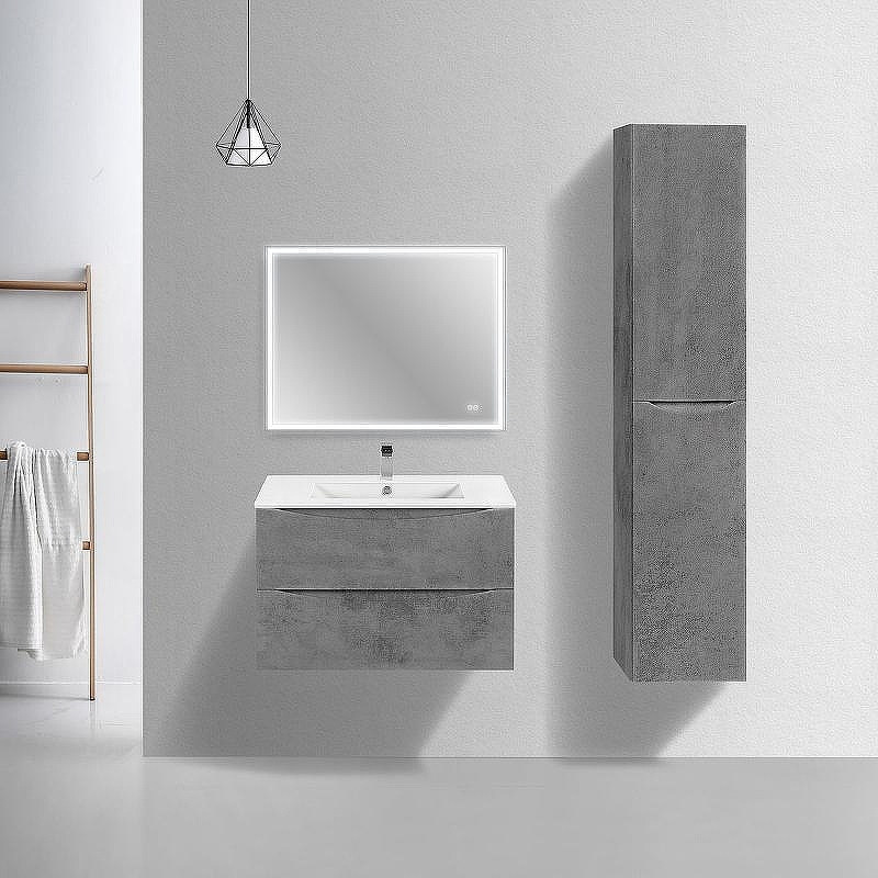 Тумба под раковину Vincea Mia Slim 80 VMC-2MC800S1BT подвесная Beton, купить, цена, заказать, магазин, доставка, скидка, промокод, купить, цена, заказать, магазин, доставка, скидка, промокод