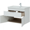 Тумба под раковину Aquanet Ирис new 80 310150 подвесная Белая глянцевая, купить, цена, заказать, магазин, доставка, скидка, промокод, купить, цена, заказать, магазин, доставка, скидка, промокод