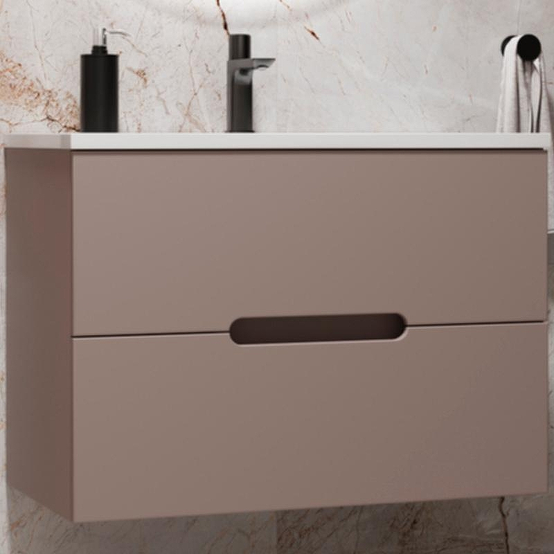 Тумба под раковину Style Line Матис 60 ЛС-00002296 подвесная Тауп темный, купить, цена, заказать, магазин, доставка, скидка, промокод, купить, цена, заказать, магазин, доставка, скидка, промокод