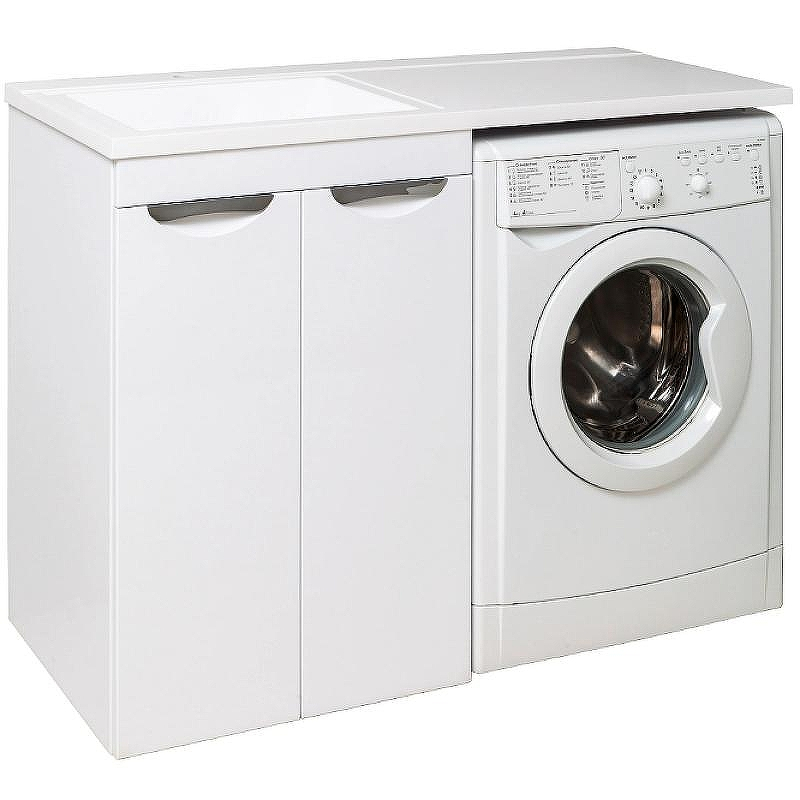 Тумба под раковину Runo Лира 120 УТ000003443 Белая, купить, цена, заказать, магазин, доставка, скидка, промокод, купить, цена, заказать, магазин, доставка, скидка, промокод