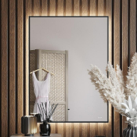 Зеркало Bond Cube 60x80 M36ZE-6080 с подсветкой Черное с бесконтактным выключателем, купить, цена, заказать, магазин, доставка, скидка, промокод, купить, цена, заказать, магазин, доставка, скидка, промокод