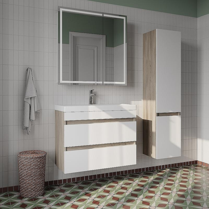 Зеркальный шкаф Iddis Zodiac 80 ZOD8000i99 с подсветкой Белый, купить, цена, заказать, магазин, доставка, скидка, промокод, купить, цена, заказать, магазин, доставка, скидка, промокод