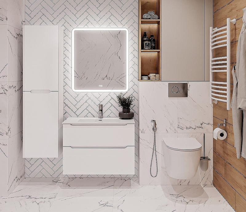 Тумба под раковину BelBagno Etna-H60 80 ETNA-H60-800-2C-SO-BL-P подвесная Bianco Lucido, купить, цена, заказать, магазин, доставка, скидка, промокод, купить, цена, заказать, магазин, доставка, скидка, промокод