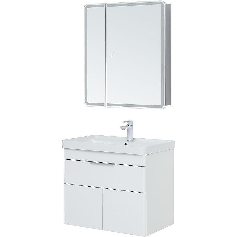 Тумба под раковину Aquanet Ирис new 70 310149 подвесная Белый глянец, купить, цена, заказать, магазин, доставка, скидка, промокод, купить, цена, заказать, магазин, доставка, скидка, промокод