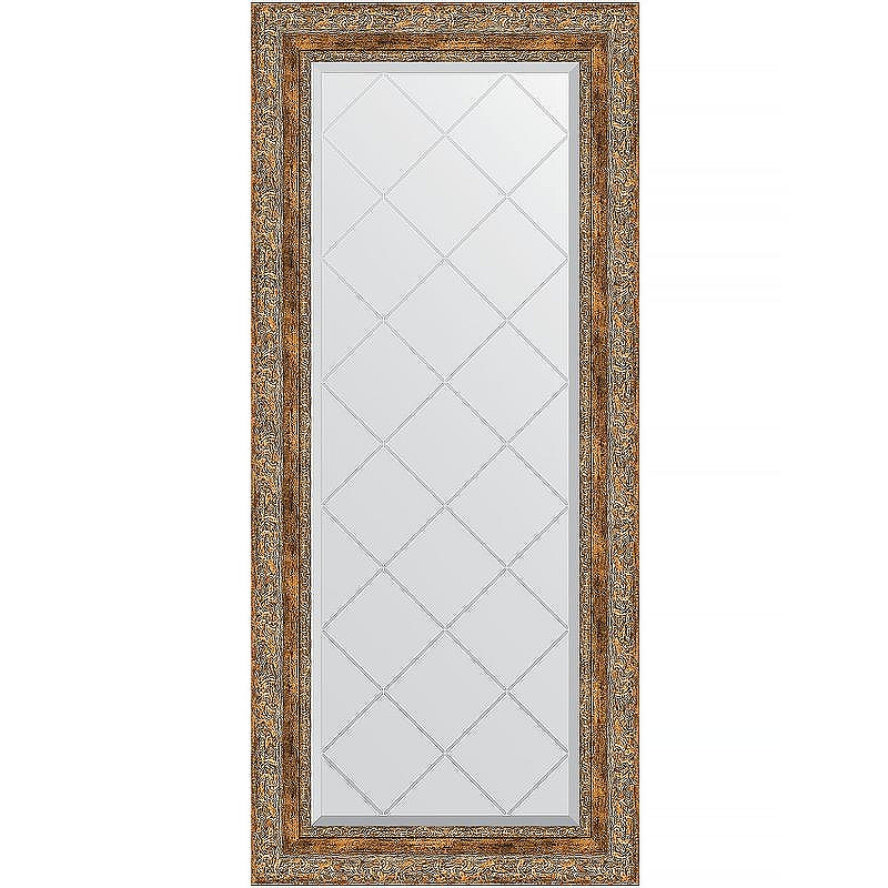 Зеркало Evoform Exclusive-G 125х55 BY 4058 с гравировкой в багетной раме - Виньетка античная бронза 85, купить, цена, заказать, магазин, доставка, скидка, промокод, купить, цена, заказать, магазин, доставка, скидка, промокод