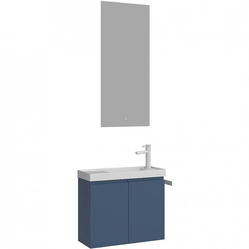 Тумба с раковиной Orka Ferla 60 5004323 подвесная Синяя матовая, купить, цена, заказать, магазин, доставка, скидка, промокод, купить, цена, заказать, магазин, доставка, скидка, промокод