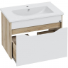 Тумба под раковину СанТа Сатурн 75 700371 подвесная Белая Дуб австрийский, купить, цена, заказать, магазин, доставка, скидка, промокод, купить, цена, заказать, магазин, доставка, скидка, промокод
