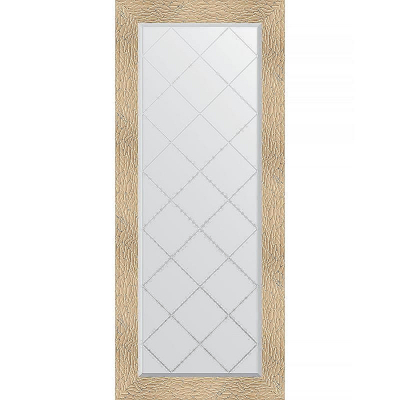 Зеркало Evoform Exclusive-G 156х66 BY 4150 с гравировкой в багетной раме - Золотые дюны 90