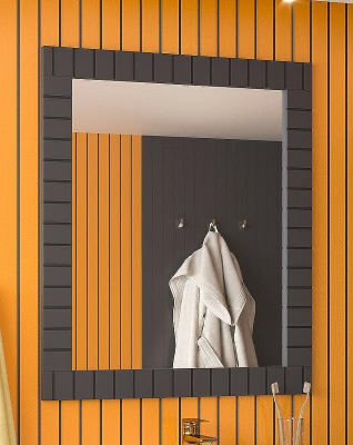 Зеркало Brevita Gloster 60 GLOS-02060-48-2 Графит матовый