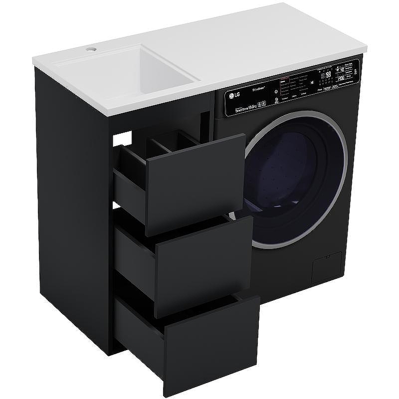 Тумба под раковину Brevita Grafit 100 GRA-01040-013Я Графит матовый, купить, цена, заказать, магазин, доставка, скидка, промокод, купить, цена, заказать, магазин, доставка, скидка, промокод