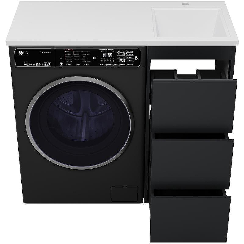 Тумба под раковину Brevita Grafit 100 GRA-01040-013Я Графит матовый, купить, цена, заказать, магазин, доставка, скидка, промокод, купить, цена, заказать, магазин, доставка, скидка, промокод