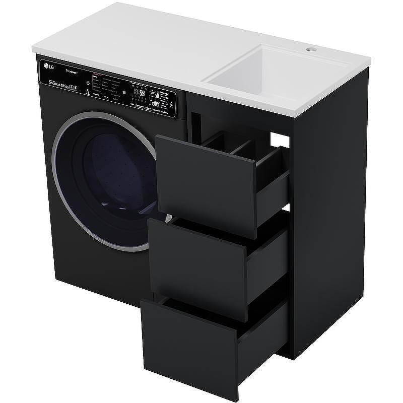 Тумба под раковину Brevita Grafit 100 GRA-01040-013Я Графит матовый, купить, цена, заказать, магазин, доставка, скидка, промокод, купить, цена, заказать, магазин, доставка, скидка, промокод