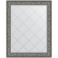 Зеркало Evoform Exclusive-G 124х99 BY 4372 с гравировкой в багетной раме - Византия серебро 99, купить, цена, заказать, магазин, доставка, скидка, промокод, купить, цена, заказать, магазин, доставка, скидка, промокод