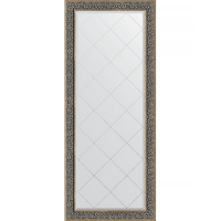 Зеркало Evoform Exclusive-G Floor 204х84 BY 6332 с гравировкой в багетной раме - Вензель серебряный 101, купить, цена, заказать, магазин, доставка, скидка, промокод, купить, цена, заказать, магазин, доставка, скидка, промокод