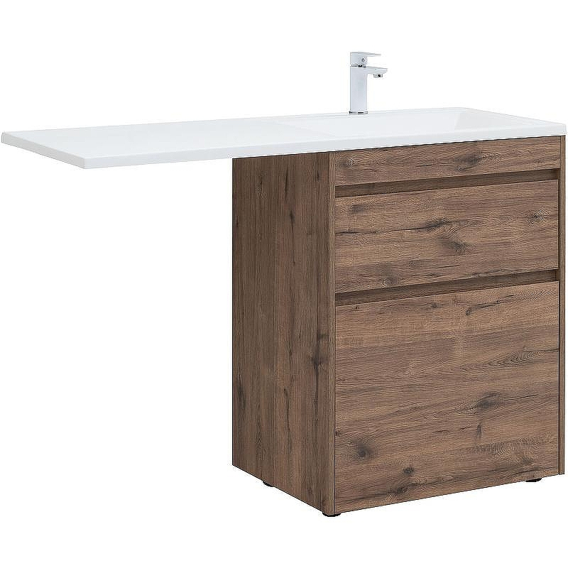 Тумба с раковиной Aquanet Токио 130 R 335590 Дуб веллингтон, купить, цена, заказать, магазин, доставка, скидка, промокод, купить, цена, заказать, магазин, доставка, скидка, промокод