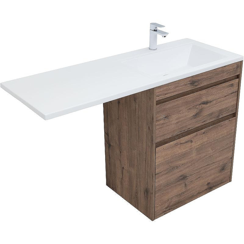 Тумба с раковиной Aquanet Токио 130 R 335590 Дуб веллингтон, купить, цена, заказать, магазин, доставка, скидка, промокод, купить, цена, заказать, магазин, доставка, скидка, промокод