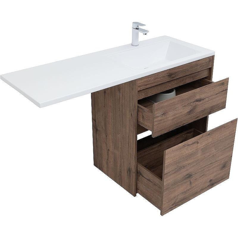 Тумба с раковиной Aquanet Токио 130 R 335590 Дуб веллингтон, купить, цена, заказать, магазин, доставка, скидка, промокод, купить, цена, заказать, магазин, доставка, скидка, промокод