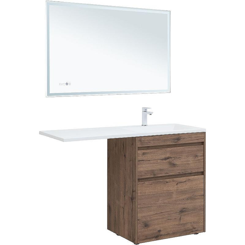 Тумба с раковиной Aquanet Токио 130 R 335590 Дуб веллингтон, купить, цена, заказать, магазин, доставка, скидка, промокод, купить, цена, заказать, магазин, доставка, скидка, промокод