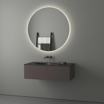 Зеркало Evoform Ledshine d100 BY 2547 с подсветкой 27 W - без выключателя - нейтральный белый свет