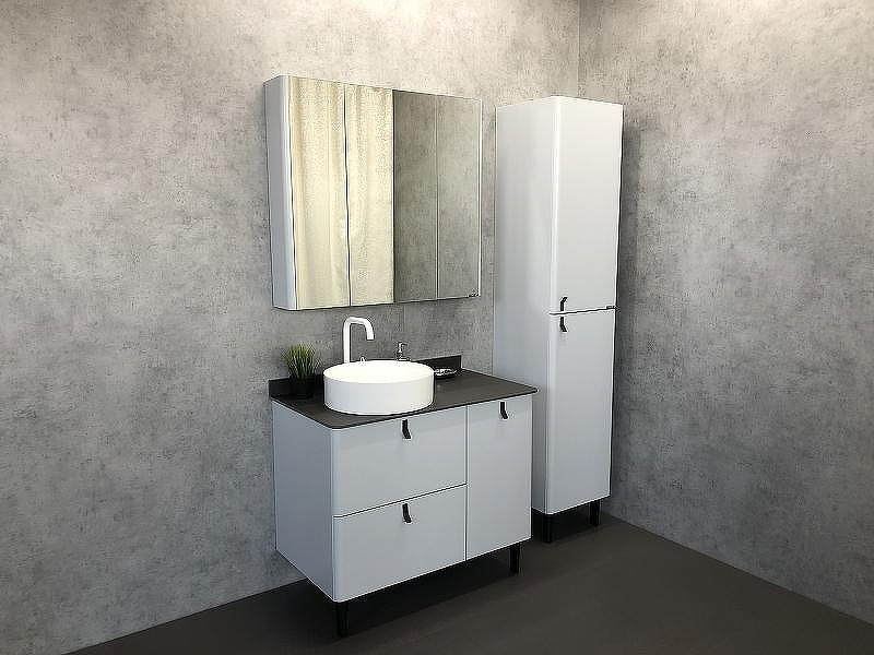 Зеркальный шкаф Comforty Сорренто 90 00-00001968 Светло серый, купить, цена, заказать, магазин, доставка, скидка, промокод, купить, цена, заказать, магазин, доставка, скидка, промокод