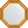 Зеркало Evoform Octagon 53х53 BY 3733 в багетной раме - Состаренное золото 67, купить, цена, заказать, магазин, доставка, скидка, промокод, купить, цена, заказать, магазин, доставка, скидка, промокод