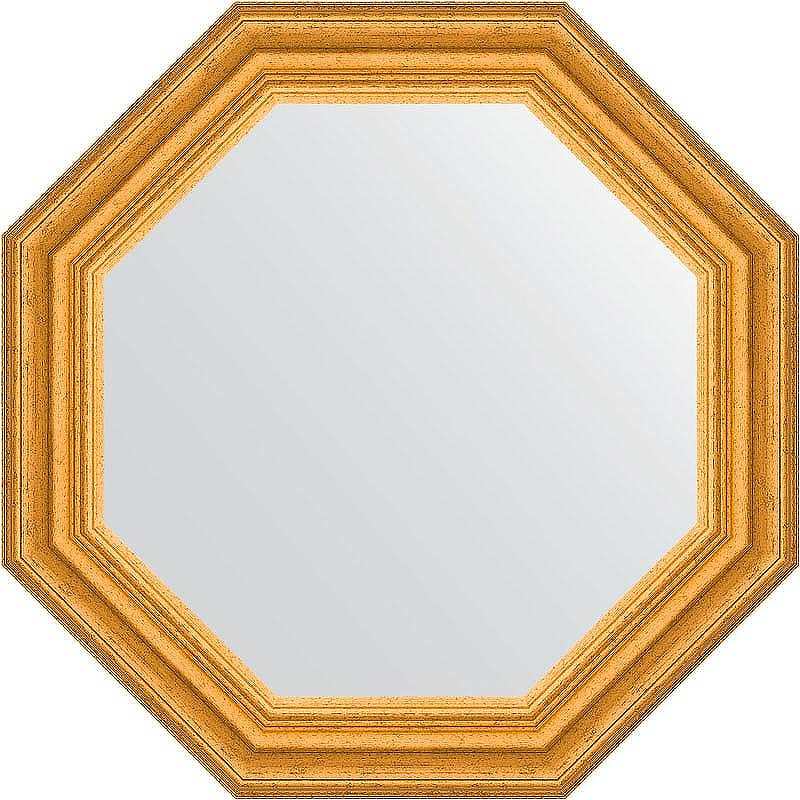 Зеркало Evoform Octagon 53х53 BY 3733 в багетной раме - Состаренное золото 67, купить, цена, заказать, магазин, доставка, скидка, промокод, купить, цена, заказать, магазин, доставка, скидка, промокод