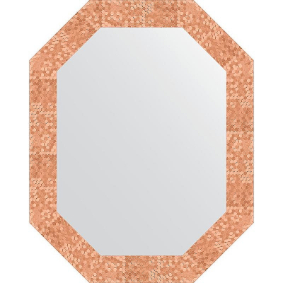Зеркало Evoform Octagon 57x72 BY 7094 в багетной раме - Соты медь 70