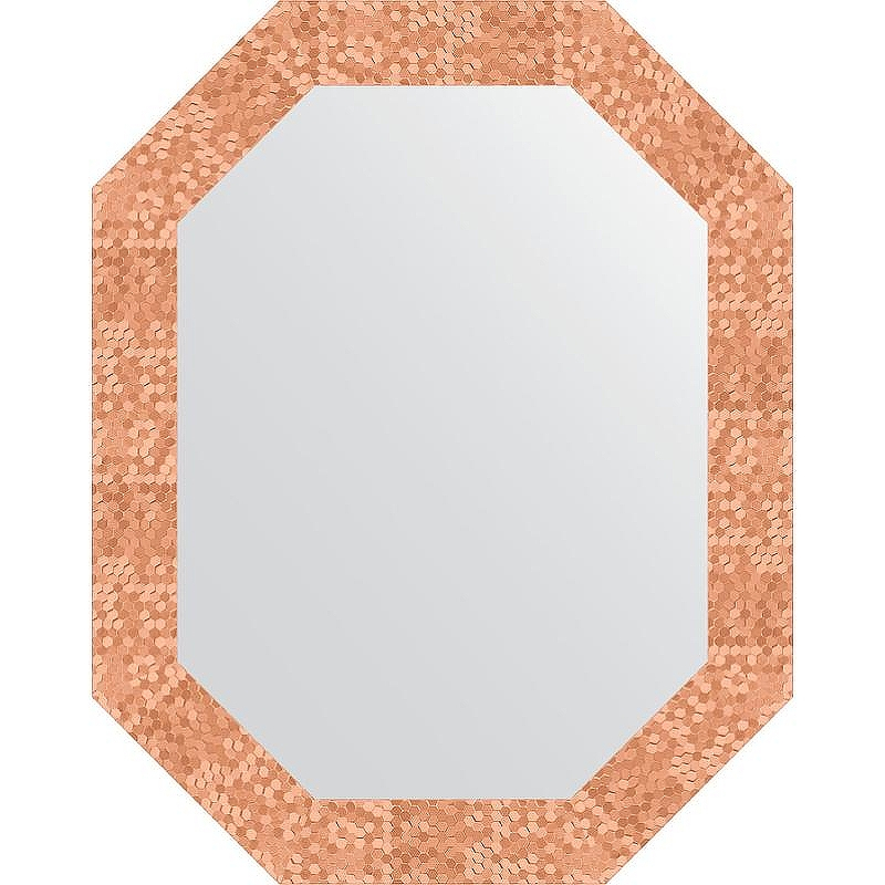 Зеркало Evoform Octagon 57x72 BY 7094 в багетной раме - Соты медь 70, купить, цена, заказать, магазин, доставка, скидка, промокод, купить, цена, заказать, магазин, доставка, скидка, промокод