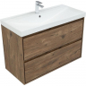 Тумба под раковину Aquanet Милан 100 336380 подвесная Дуб рустикальный, купить, цена, заказать, магазин, доставка, скидка, промокод, купить, цена, заказать, магазин, доставка, скидка, промокод